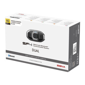 SENA SF4 Motorcycle Bluetooth Communication System With Dual Speakers (Dual Pack)