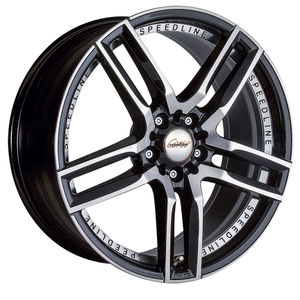 Speedline Corse SL1 Imperatore Alloy Wheels In Black Diamond Cut Set Of 4