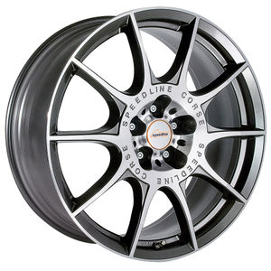 Speedline Corse SL2 Marmora Alloy Wheels In Anthracite Diamond Cut Set Of 4