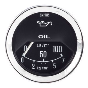 Smiths Classic Mechanical Oil Pressure Gauge - Half Scale