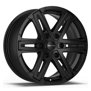 SuperMetal Compass Alloy Wheels In Matt Black Set Of 4