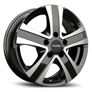 SuperMetal Hammer Alloy Wheels In Black Polish Set Of 4