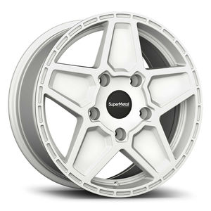 SuperMetal Rocket Alloy Wheels In Gloss White Set Of 4
