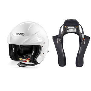 Sparco Flux RJ-i Helmet & Stand21 Club Series FHR Device Package