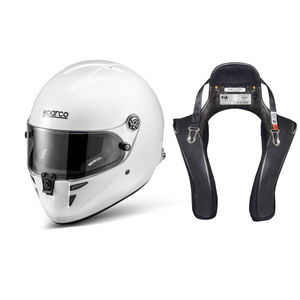 Sparco Stealth RF Helmet & Stand21 Club Series FHR Device Package