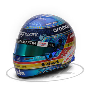 Bell Sports Mini Line 1:2 Scale Replica Helmet - Fernando Alonso Las Vegas 2023