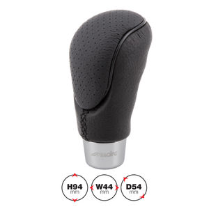 Simoni Racing Brio Gear Knob Black Leather With Drilled Section