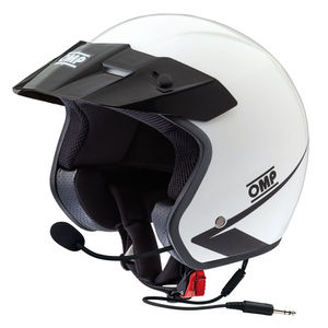 OMP Star Intercom Helmet – White