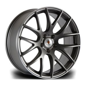Stuttgart ST3 Alloy Wheels In Matt Gunmetal Polished Lip Set Of 4