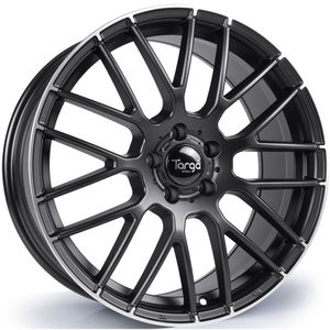 Targa TG2 Alloy Wheels In Matt Black/Polished Lip Set Of 4