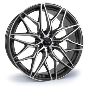 Targa TG6-FF Alloy Wheels In Black/Machined Face Set Of 4