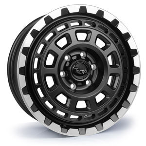 Targa TG9-HD Alloy Wheels In Matt Black/Machined Lip Set Of 4