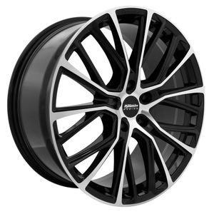 Team Dynamics Volt Alloy Wheels In Gloss Black Polished Face Set Of 4