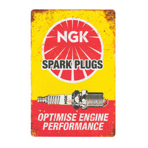 Demon Tweeks Vintage Metal Sign - NGK Spark Plugs