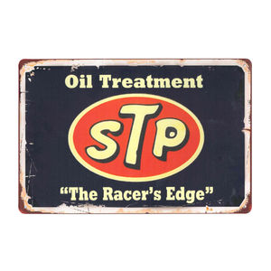 Demon Tweeks Vintage Metal Sign - STP Oil Treatment