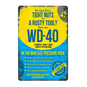 Demon Tweeks Vintage Metal Sign - WD40