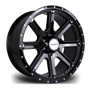 Riviera RX300 Alloy Wheels In Black Polished Set Of 4