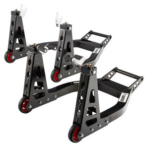 Warrior Motorcycle Front and Rear Alloy Paddock Stands Combo