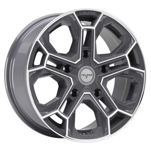 Velare VLR-ST Alloy Wheels In Platinum Grey With Machined Face Set Of 4