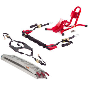 Warrior Bar Straps, Tyre Down, Wheel Chock and Loading Ramp Bundle