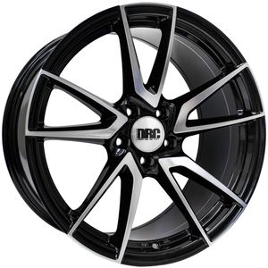 DRC DLA Alloy Wheels in Black/Polished Set of 4