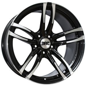 DRC DMF Alloy Wheels in Black/Polished Set of 4