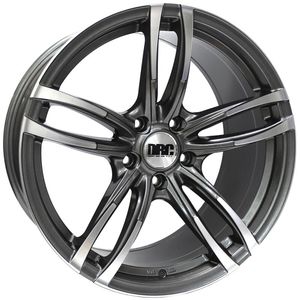 DRC DMF Alloy Wheels in Gunmetal/Polished Set of 4