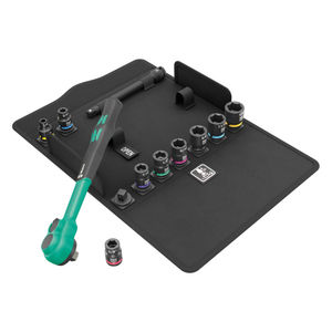 Wera Zyklop Comfort Ratchet Set Reversing Lever 3/8&quot; Drive Imperial 11 Piece - 8100 SB 13