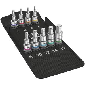 Wera 8740 C HF Zyklop In-Hex Socket Set 1/2&quot; Drive High Torque Hex-Plus - Metric