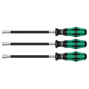 Wera 391/3 Flexible Shaft Nut Spinner Hose Clamp Screwdriver Set - 1135311