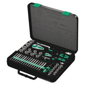 Wera 8100 SA/SC 2 Zyklop Speed Ratchet 1/4&quot; And 1/2&quot; Drive Set 43 Piece