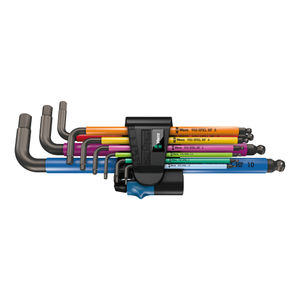 Wera 950/9 Hex-Plus Multicolour BlackLaser Coated HF 1 L-key Set, Metric - 022210