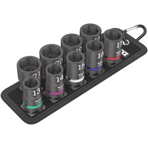 Wera 1/2&quot; 9-Piece Impaktor Impact Socket Set On Belt Holder - Belt C Impaktor