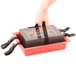 X-Sport Red Top 40 Lay Flat Battery Box