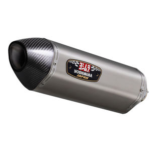 Yoshimura R77J Slip On - Black Metal Magic Silencer / Stainless End Cap