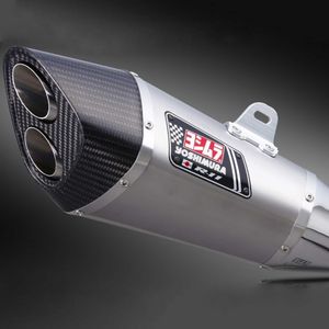 Yoshimura R-11 Slip On - Titanium Silencer / Carbon Dual-Exit End Cap