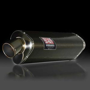 Yoshimura Tri-Oval Bolt On - Carbon Silencer