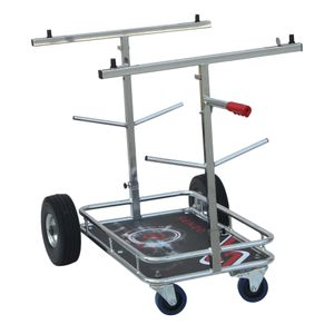 Senzo Chrome 4 Wheel Kart Trolley