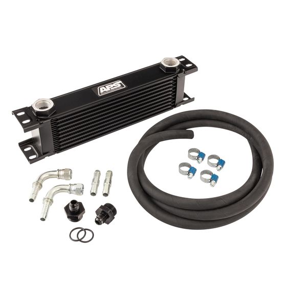 6 Row Transmission Oil Cooler,Universal 6 Pass Aluminum Remote 5/16" Engine Oil Cooler Kit Radiator With Hose Mounting Kit In | Whizz Engine Oil Coolers &amp; Kits