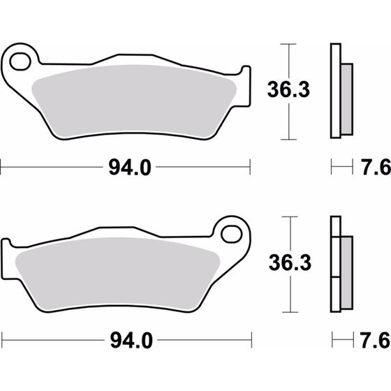 Buy Brembo Motorcycle SP Sintered Brake Pads - 07BB04SP | Demon Tweeks