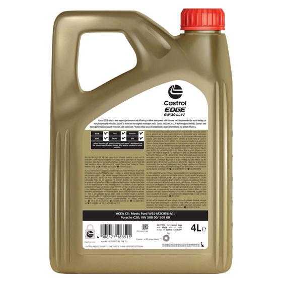 Castrol EDGE 0W-20 エンジンオイル 4L×２本 Castrol カストロール エンジンオイル EDGE 0W-20 SP 4L