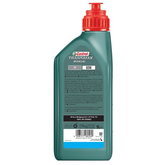 Buy Castrol Transmax Manual EP 80W Gear Oil - 15F13C | Demon Tweeks