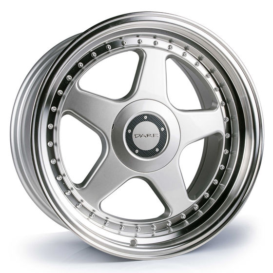 Buy Dare F5 Alloy Wheels In Silver With Polished Lip Set Of