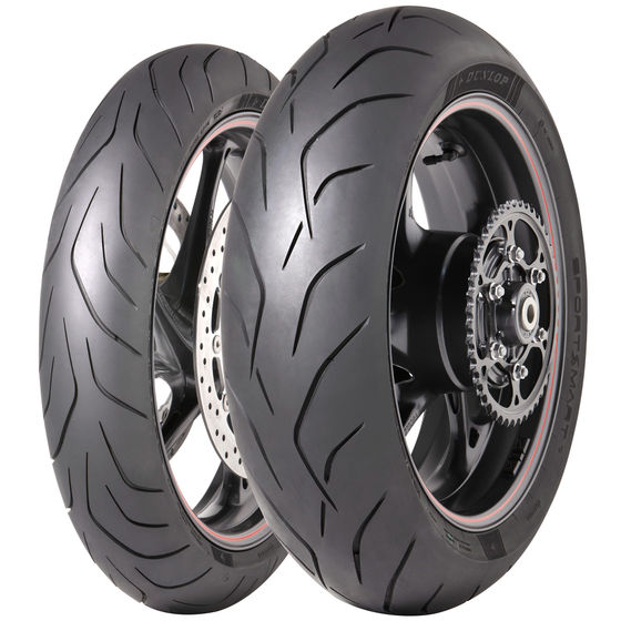 Buy Dunlop Sportsmart MK3 Motorcycle Tyre Package | Demon Tweeks