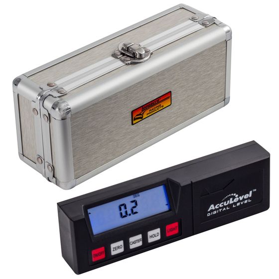Longacre AccuLevel Pro Digital Level – Backlit Display, Reads To 0.1°, Hard Carrying Case