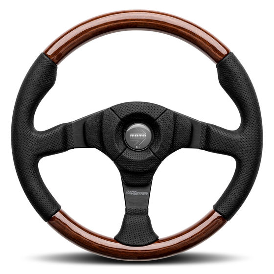 Buy Momo Dark Fighter Wood Steering Wheel - VDFIGHTER35WR | Demon