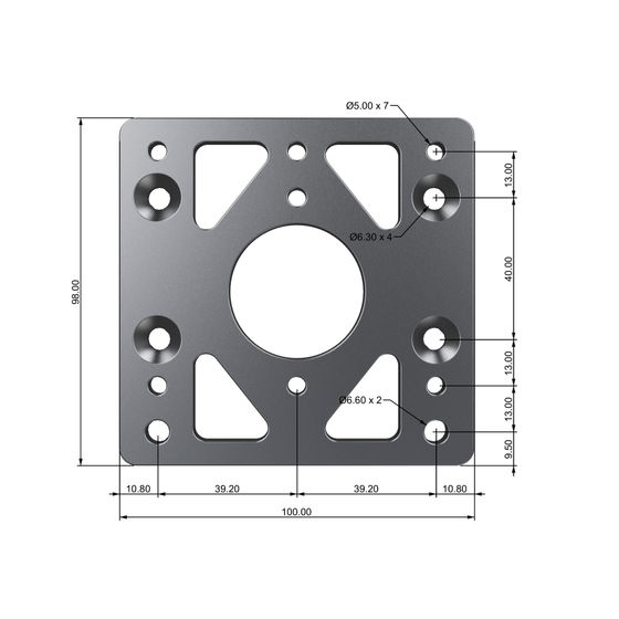 Buy Moza Wheel Base Adapter Plate For All Moza Wheelbases - RS049
