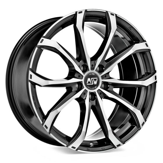 Buy MSW 48 Alloy Wheels In Gloss Black Full Polished Set Of 4