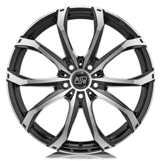 Buy MSW 48 Alloy Wheels In Gloss Black Full Polished Set Of 4 