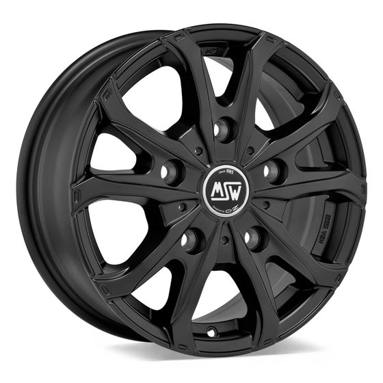 Buy MSW 48 Van Alloy Wheels In Matt Black Set Of 4 | Demon Tweeks